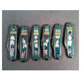 The Franklin Mint baseball player pocket knives