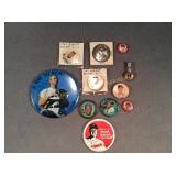 Baseball pins & Bottle Caps