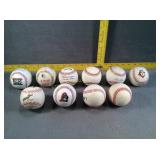 Various baseballs w/ advertisements #2