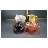 Pitcher, Bowls, Candy Dish, Chafer Dish