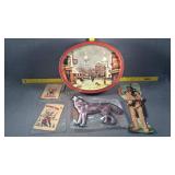 Sunshine Biscuit Tin, Davy Crocket Napkin