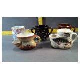 Mustache Tea Cups