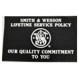 S & W LIFETIME SERVICE POLICY COUNTER MAT