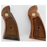 (2) Smith & Wesson Factory wood Grips Med Frame