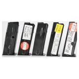 (5) Bryco or Jennings 9mm / 380 Flat bottom Mags