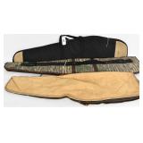 Lot of 3 Padded Soft Rifle / Shotgun Cases
