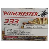 333 Rounds Winchester .22 LR Bulk Pack