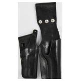 Two black leather Holsters