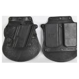 Set of FOBUS Holster for Firearm and mags