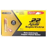 500 Rounds Aguila SuperExtra 22 Long Rifle Ammo