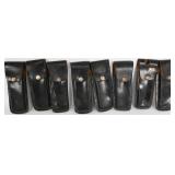 Lot of 8 Leather Mag Holsters