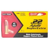 500 Rounds Aguila SuperExtra 22 Long Rifle Ammo