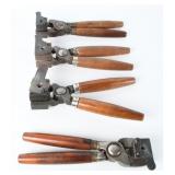 4 Lyman & Ideal Single Cavity Bullet Molds