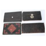 4 Leather Wallets & Document Holders, Roots