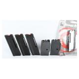 A Lot of 6 Savage Arms .22 LR Rimfire Magazines