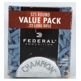 525 Rds Federal Champion Rimfire .22 LR Ammo