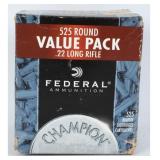 525 Rds Federal Champion Rimfire .22 LR Ammo