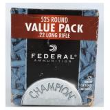 525 Rds Federal Champion Value Pack .22 LR Ammo
