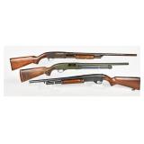A Trio of Winchester and Stevens Pump Action 12 Ga