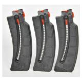 Three Smith & Wesson M&P15-22 25-Round Mags .22 LR