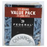 Rds Federal Champion 525 Round .22 LR Ammo