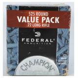 Federal Champion .22 LR Ammunition 525 Rounds