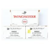 60 Rds Federal and Winchester 7.62x51mm Ammo