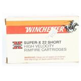 500 Rds Winchester Super-X .22 Short Ammo