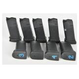 9 Glock 30 Magazines .45 ACP