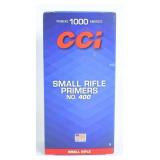 CCI No. 400 Small Rifle Primers Lot of 1000
