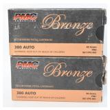 PMC Bronze .380 AUTO 90 Grain FMJ Ammunition (100)