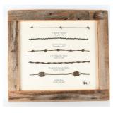 'Living in the Past' Barbed Wire Display