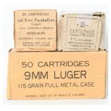 128 Rds 9mm Luger and Parabellum Ammo