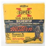 Western Super-X Silvertip .250 Brass 40 Count