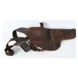 Tooled Leather Shoulder Holster