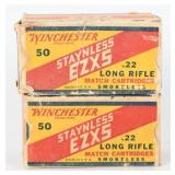 100 Rds Winchester Staynless .22 LR Match Ammo
