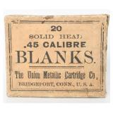 16 Union Metallic Ammo .45 Caliber Antique