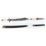 Pair German Hunting Knives with Scabbards