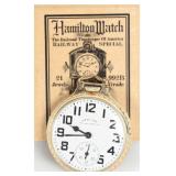 Hamilton Grade 992B Railway Jewel Pocket Watch Box