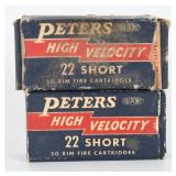 78 Rds Peters HV Ammo .22 Short