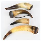 American 19th Century Powder Horns