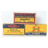 46 Rds .32 Remington .32 Winchester Special Ammo