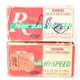 100 Rds Remington Hi-Speed Ammo .22 Short