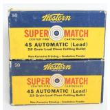 Western Super Match Ammo .45 Automatic