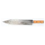 Large Carbon Steel Fixed-Blade Utility Knife