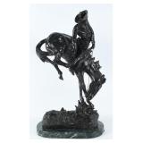 Frederic Remington Outlaw Bronze Marble Base