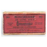 Winchester .38 Colt Smokeless Fire Ammo 50 Rds