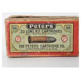 47 Peters Cartridge Co. .32 Long Ammo Antique