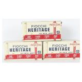 129 Rds Fiocchi Heritage FMJ Ammo .38 S&W Short