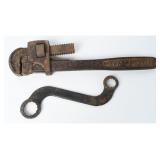 2 American Steel Wrenches Blackhawk S-Shape Wrench